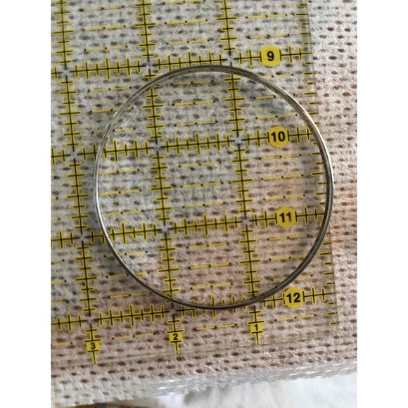 DS Silver Engraved Pattern Unisex Bangle Bracelet 925 - Picture 4 of 4